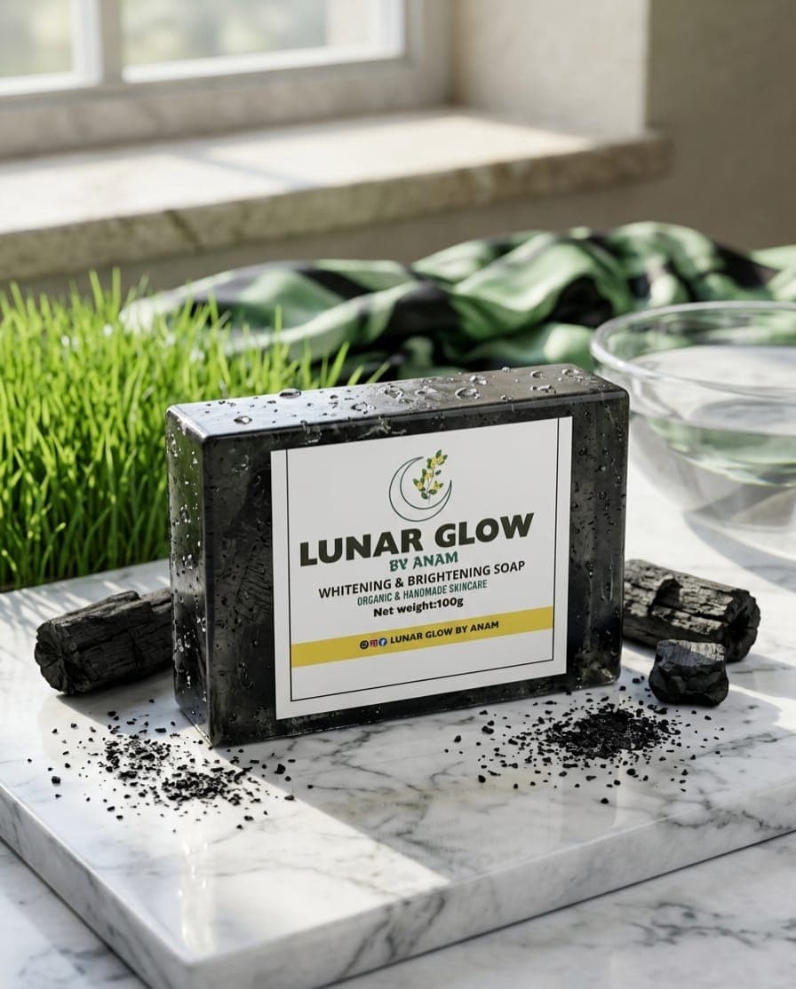 Activated Charcoal Soap herbal soap by Lunar Glow