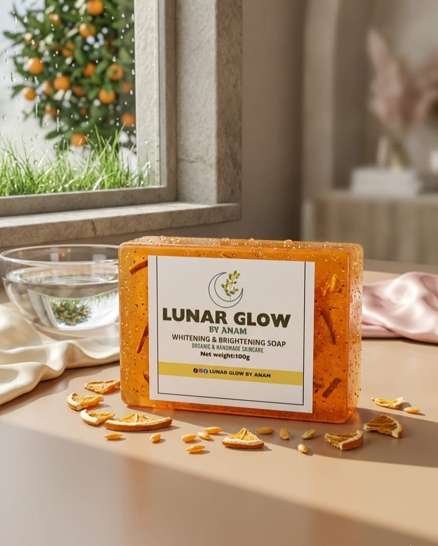 Orange Peel Soap herbal soap by Lunar Glow